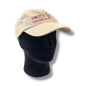 Alabama Cheaha State Park "Hike It" Travel Souvenir Beige Strapback Hat Cap